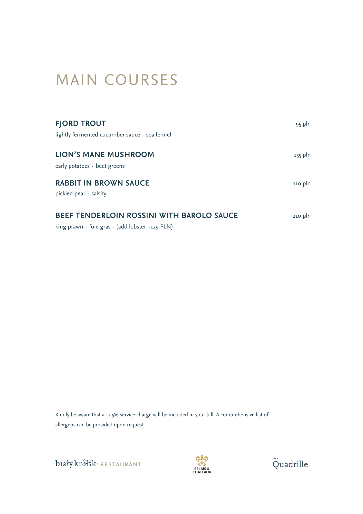 MAIN COURSES