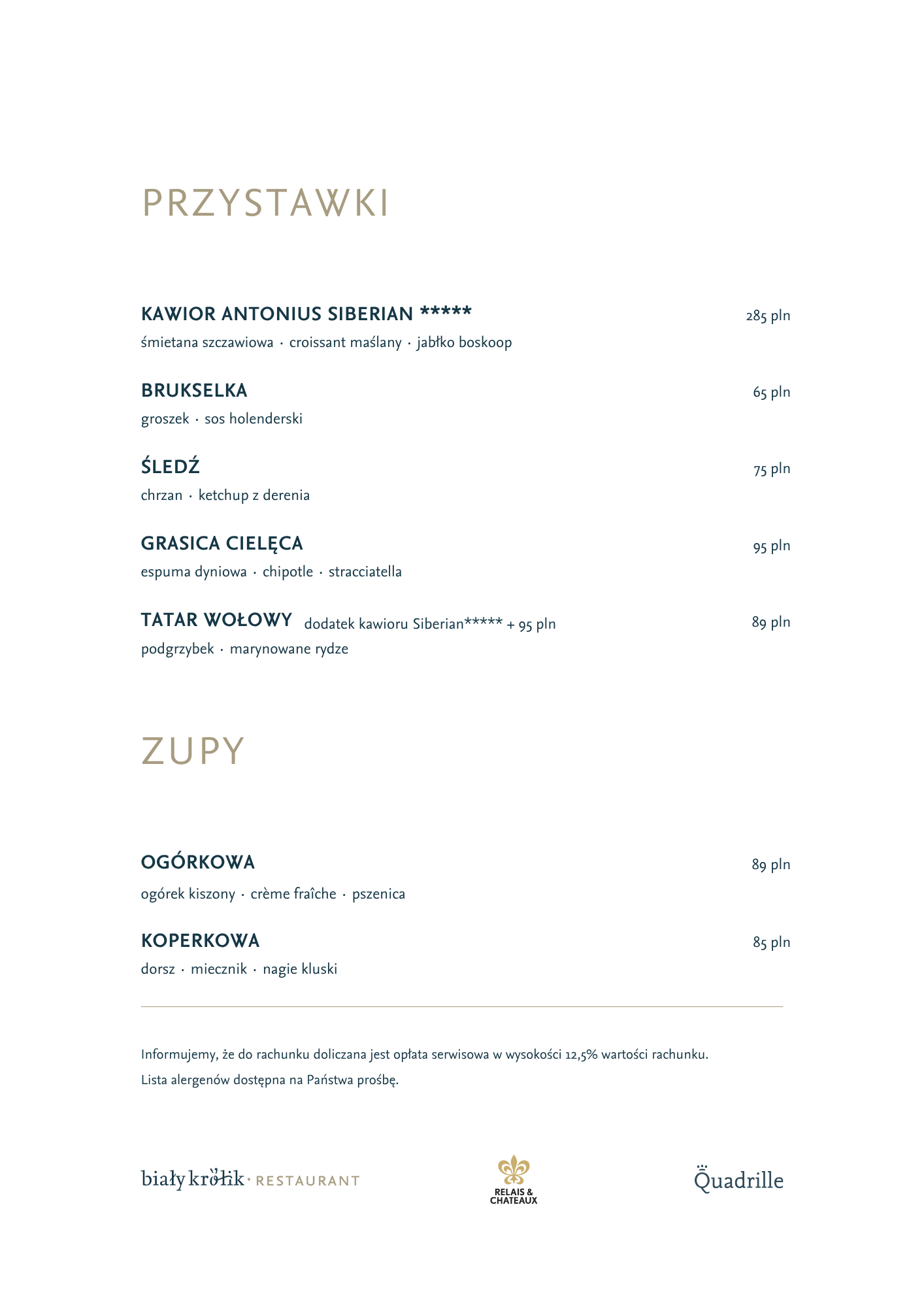 Przystawki jesień 2026