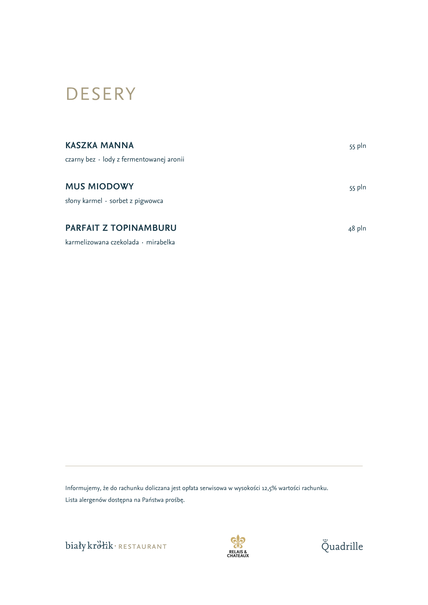 desery jesień 2026