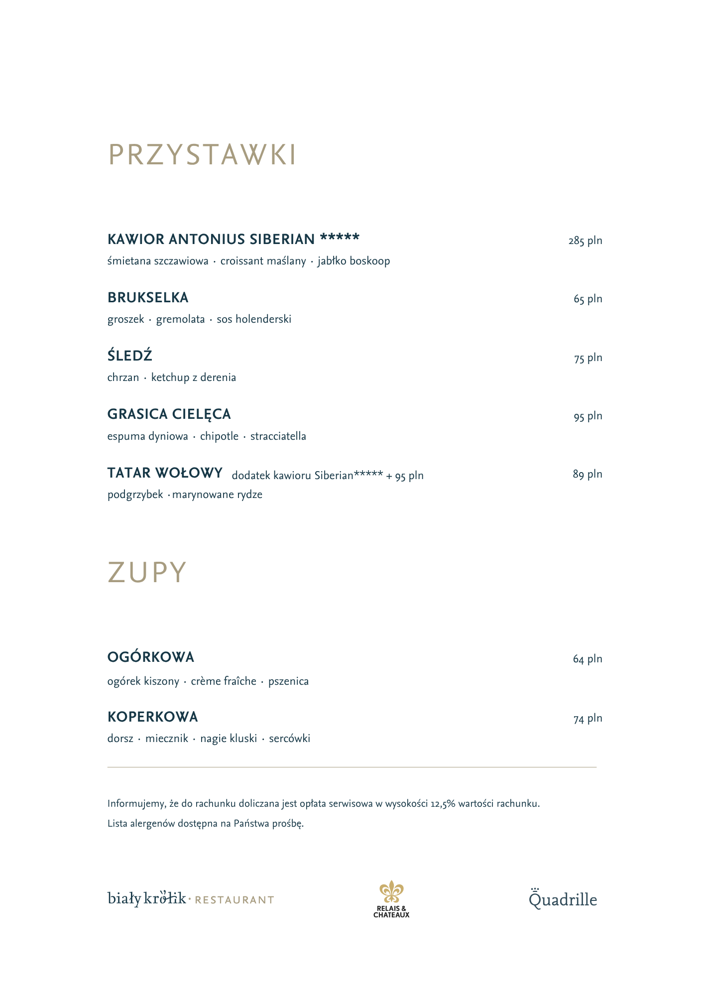 Przystawki jesień 2026